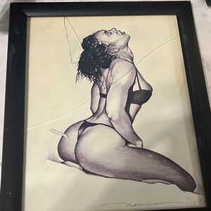 Framed Black and White Art Print